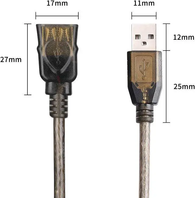 Alt view image 5 of 5 - LDKCOK USB 2.0 Type A Male to A Female Active Repeater Extension Cable 75ft, High Speed 480 Mbps