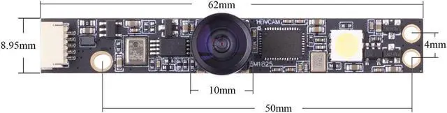 Alt view image 3 of 5 - XICOOLEE OV5640 USB Camera Module 5MP Fixed Focus 160 Degree Camera for Win XP Win7 Win8 Vista Mac Linux Android 4.0 Jetson Nano with Flash Microphone Support OTG Standard UVC Protocol Driver-Free