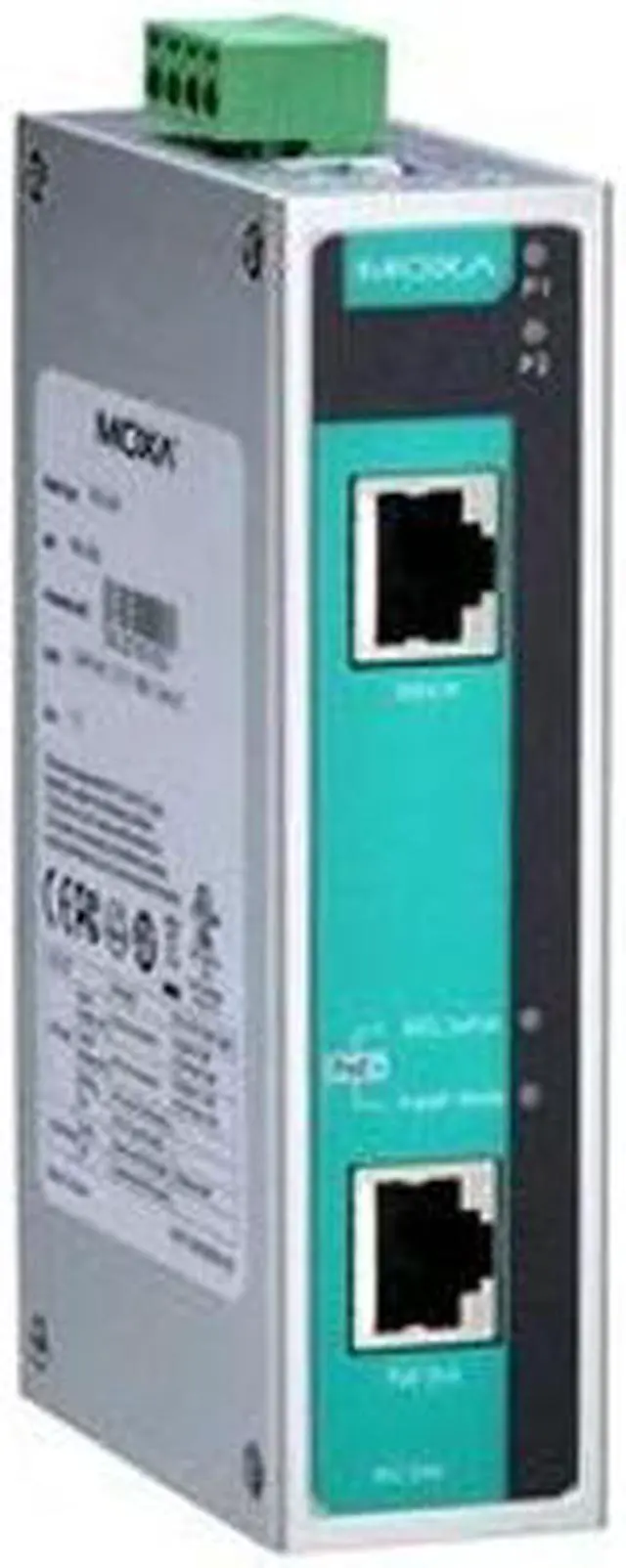 Main image of MOXA INJ-24A Gigabit High-Power PoE Injector, max. Output of 36W/60W @24 or 48VDC by 2-pair/4-pair Mode, 0 to 60C Operating Temp.