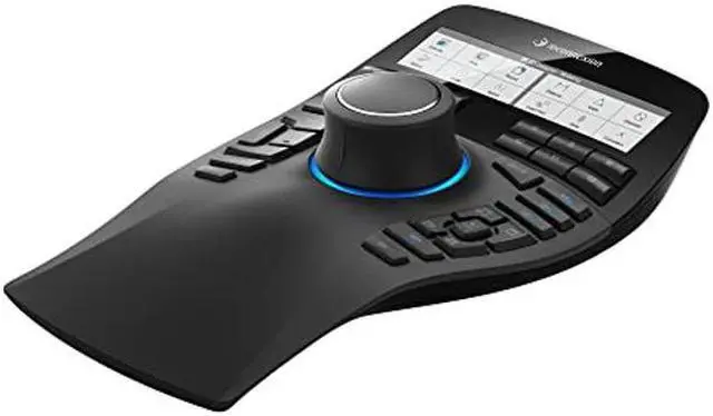 Alt view image 2 of 5 - 3Dconnexion SpaceMouse Enterprise USB Left-Handed 3DX-700056, 31 Programmable Keys, Black