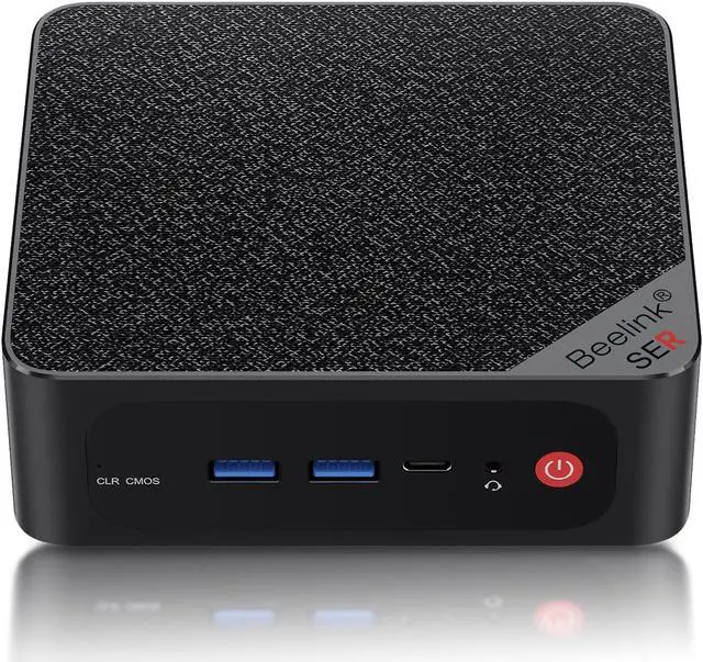 Main image of Beelink Mini PC AMD Ryzen 7 5800H Up to 4.4GHz 8C/16T,Mini Computer 16GB DDR4 RAM/500GB M.2 SSD Graphics 8 core 2000 MHz Wifi6/BT5.2/HDMI+DP+Type-C,Support 4K Triple Displays