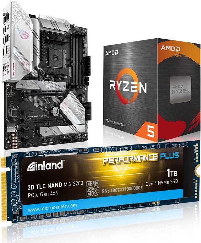 Micro Center AMD Ryzen 5 5600X Desktop Processor with Wraith