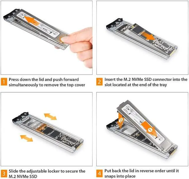 Alt view image 5 of 5 - ICY DOCK 8 Bay M.2 NVMe SSD PCIe 4.0 Mobile Rack Enclosure for External 5.25" Drive Bay (8 x OCuLink SFF-8612) | ToughArmor MB873MP-B V2