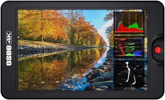 Alt view image 2 of 5 - osee T7 7inch Upgraded Version 3000 Nits Ultra Bright Daylight Viewable FHD DSLR Camera Field Monitor 3D LUT HDR 4K HDMI Input & Output Including Ball Head Power Adaptor and D-tap Cable