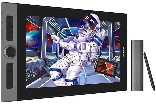 Alt view image 2 of 5 - XP-PEN Artist Pro 16 Drawing Tablet with Screen 15.6 Inch Drawing Display Full Laminated Graphics Pen Display & XP-PEN Deco mini7W Wireless Graphics Drawing Tablet 7X 4.37 Inches