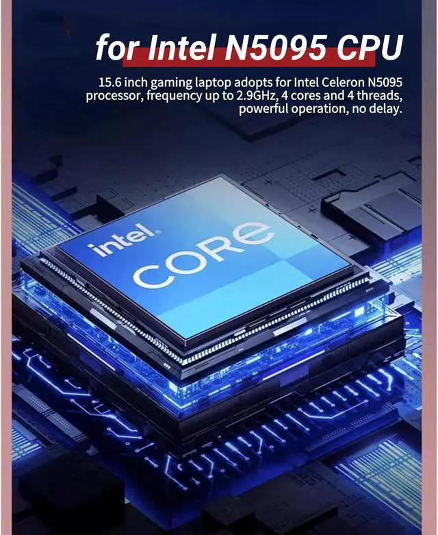 Alt view image 3 of 5 - Yoidesu 15.6in Laptop Computer, 2K HD Dispaly Thin and Light Laptop, for Intel N5095 CPU for Intel UHD Graphics for Windows 11, with Backlit Keyboard Fingerprint Numerical