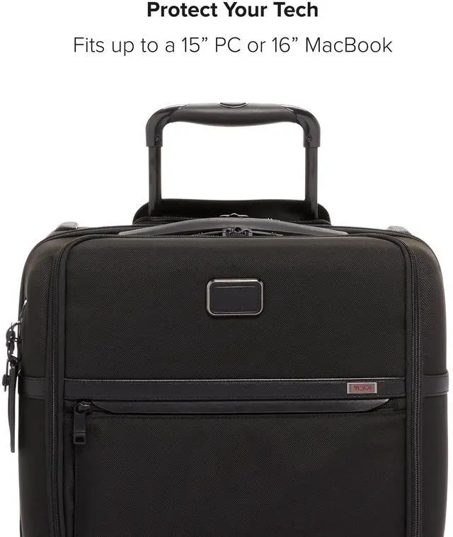 Alt view image 5 of 5 - TUMI - Alpha Compact 4 Wheeled Brief - Laptop Bag for Commuting & Travel - Rolling Briefcase & Computer Bag - Use as Carry On