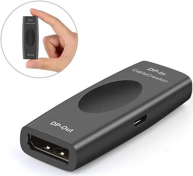 Main image of CableCreation DisplayPort 1.4 Repeater, DisplayPort Signal Booster, Signal Amplifier with 8K Video Resolution Compatible for Oculus Rift S, HTC Vive Pro, Valve Index, Gaming Monitor, Projector