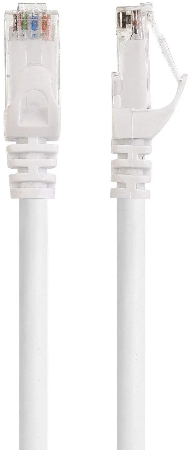 Alt view image 4 of 5 - Cable Matters 1-Pack Snagless Long Cat6 Ethernet Cable (Cat6 Cable, Cat 6 Cable) in White 100 ft & 200-Pack Nail-in Cable Clips Cord Organizer