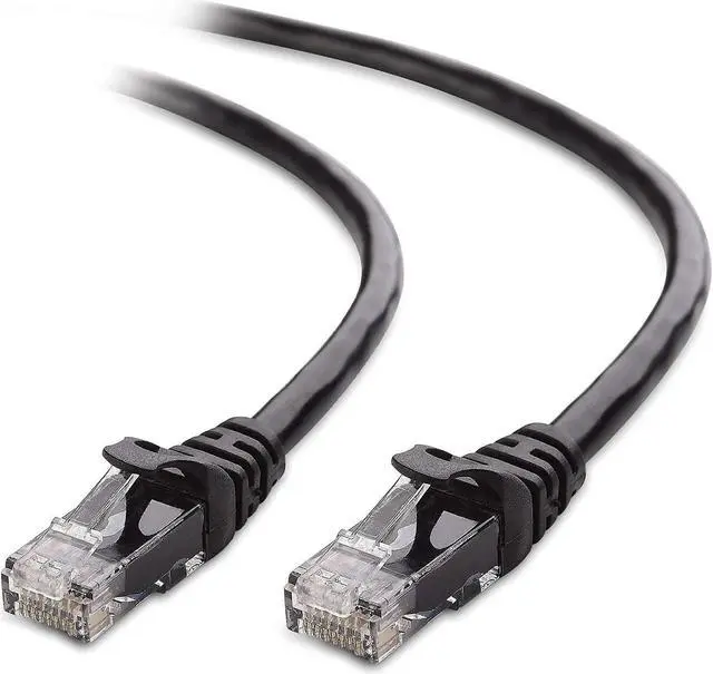 Alt view image 4 of 5 - Cable Matters 5-Color Combo Snagless Short Cat6 Ethernet Cable (Cat6 Cable, Cat 6 Cable) 3 ft & 5-Pack Snagless Short Cat6A (SSTP, SFTP) Shielded Ethernet Cable in Black