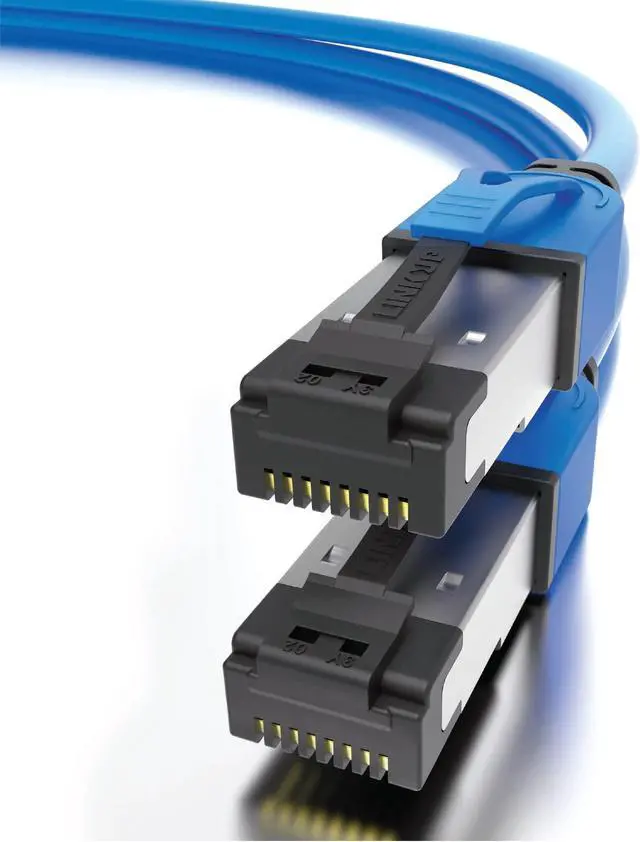 Main image of LINKUP Cat 8 Ethernet Cable | Long Internet Cord | High Speed LAN Connection | RJ45 connectors | Use with Cat 5/ Cat 6/ Cat 7 | Optimal for Gaming