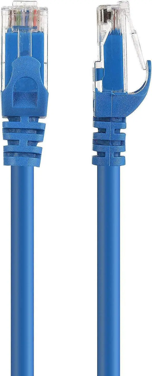 Alt view image 4 of 5 - Cable Matters 5-Pack 7-Foot Snagless Short Cat6 Ethernet Cable (Cat6 Cable, Cat 6 Cable) in Blue & 1-Pack 50-Foot Cat6 Flat Ethernet Cable in White