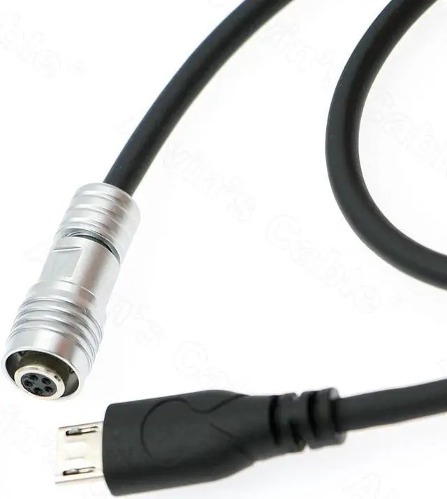 Alt view image 4 of 4 - Alvin's Cables Portkeys Keygrip Handle Control Cable for Tilta Nucleus Nano 5 Pin Female to Micro USB Control Braided Wire