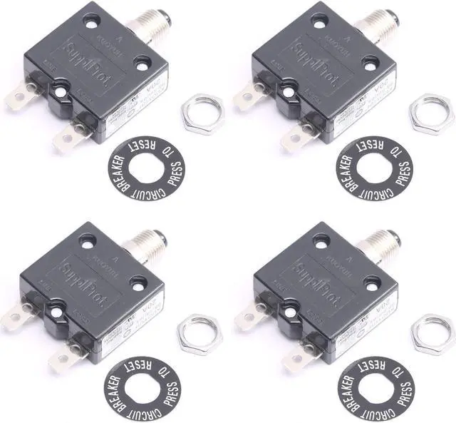 Main image of DEVMO 4PCS 125/250V AC 20 Amp Circuit Thermal Breaker Thermal Protector for Generator