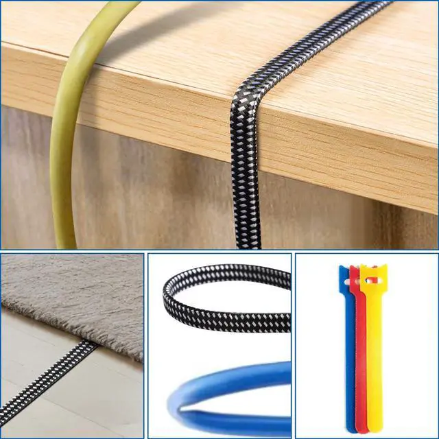 Alt view image 5 of 5 - DEEGO Cat 8 Ethernet Cable 100 FT, Nylon Braided High Speed Flat Network Cable Shielded, 30AWG LAN Internet Cable 40Gbps, 2000Mhz with Gold Plated RJ45 Connector Fits Gaming, Router, Modem, PS4, PS5