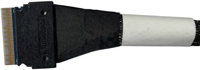 Alt view image 4 of 5 - DiliVing DiLinker SlimSAS 8X to 2*U.2 NVMe Adapter,SFF-8654 74pin to 2*SFF-8639 68pin Cable with Power, 75CM(Broadcom MPN 05-60005-00,CBL-SAST-0953)
