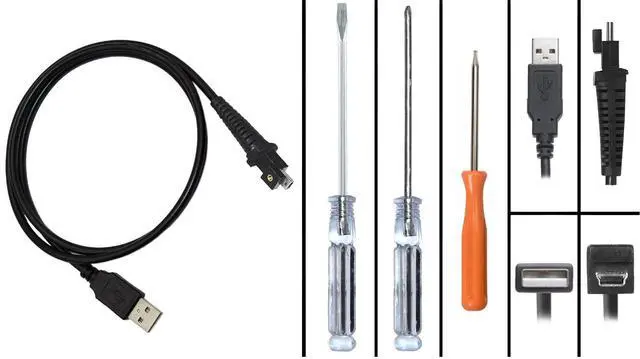 Alt view image 2 of 3 - Compatible Nuance(r) Dragon PowerMic III Microphone 3' Straight Cable - Easy Install