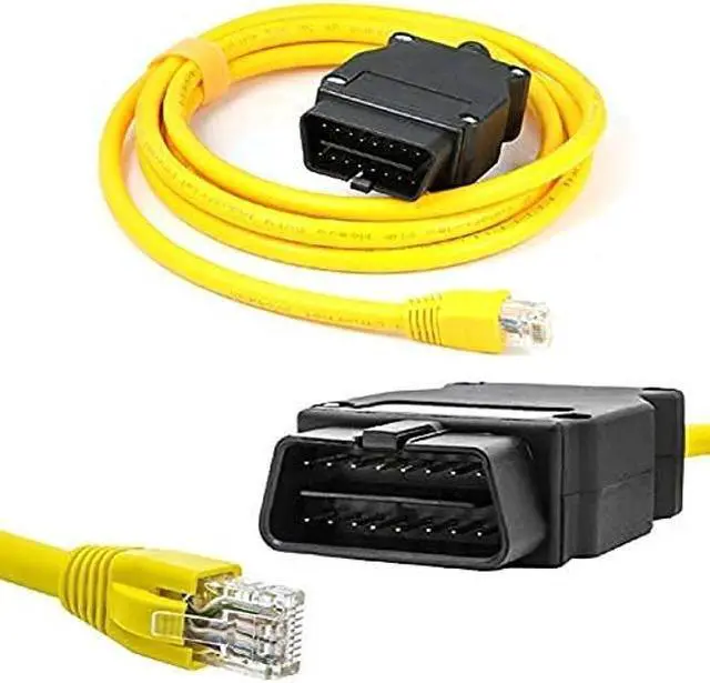 Alt view image 2 of 5 - Lightning to OBD2 2 in 1 Phone to OBD2,ENET Rj45 Cable ethernet Connector Tools to OBD Interface Cable Coding F-Series 10/100Mbps High Speed,Plug and Play[Silver]