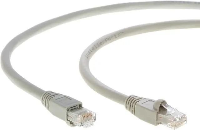 Alt view image 4 of 5 - InstallerParts Ethernet Cable CAT6A Cable UTP Booted 75 FT - Gray - Professional Series - 10Gigabit/Sec Network/High Speed Internet Cable, 550MHZ