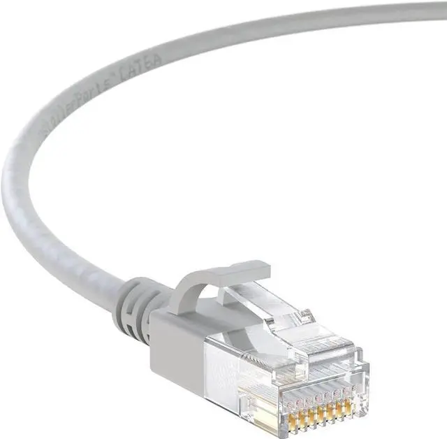 Main image of InstallerParts Ethernet Cable CAT6A Slim Cable UTP Booted 3 FT (10 Pack) - Gray - Professional Series - 10Gigabit/Sec Network/High Speed Internet Cable, 550MHZ, 28AWG