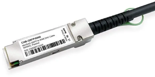 Alt view image 2 of 4 - ipolex QSFP(SFF-8436) to MiniSAS SFF-8088 DDR Hybrid SAS Cable for Netapp, Passive, Up to 10 Gbps, 100-Ohm, 2-m(6.5ft)