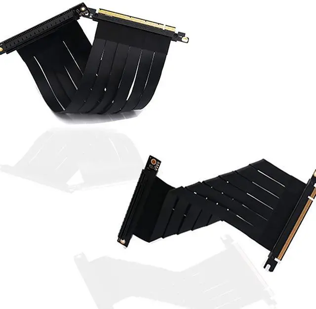 Alt view image 4 of 5 - PCI-E Extension Cable pci Extension Cable 16x pcie Riser (pcie Extender 90 Degree 20cmpcie Riser Cable