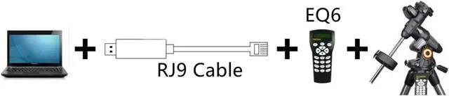 Alt view image 4 of 4 - Washinglee USB to RJ9 Cable for Celestron HC, for Hand Controller with RJ9 Port, USB Control Cable for Celestron Computerized Telescope. (6 FT/ 1.8M)