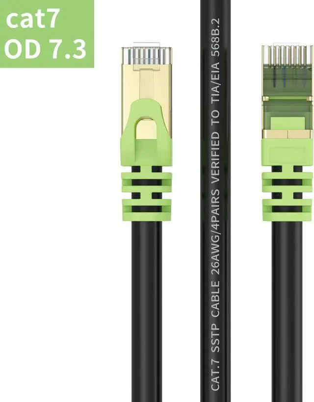 Alt view image 2 of 5 - Outdoor Cat 7 Ethernet Cable 75ft, 26AWG Heavy-Duty Cat7 Networking Cord Patch Cable RJ45 Transmission Speed 10GbpsTransmission Bandwidth 600Mhz LAN Wire Cable SFTP Waterproof Direct Burial (75FT)