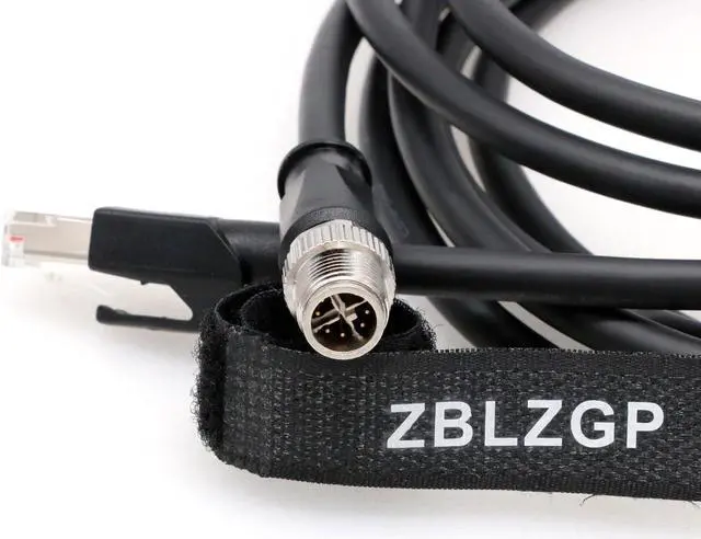Main image of ZBLZGP M12 X-Code 8 Pin to RJ45 Ethernet Cable for Cognex Industrial Cameras,Shielded High Flexible Waterproof Network Cable (2M)