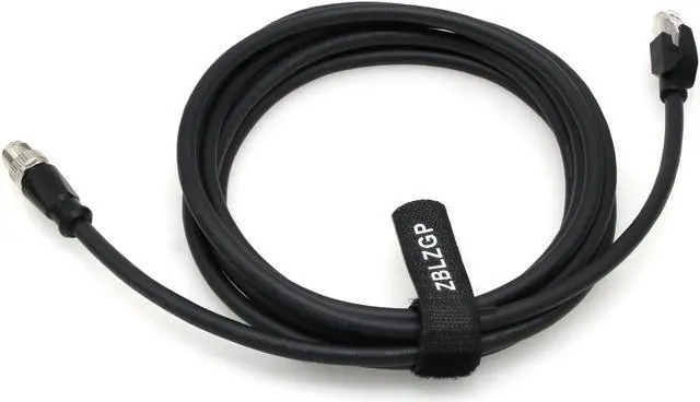 Alt view image 4 of 5 - ZBLZGP M12 X-Code 8 Pin to RJ45 Ethernet Cable for Cognex Industrial Cameras,Shielded High Flexible Waterproof Network Cable (2M)