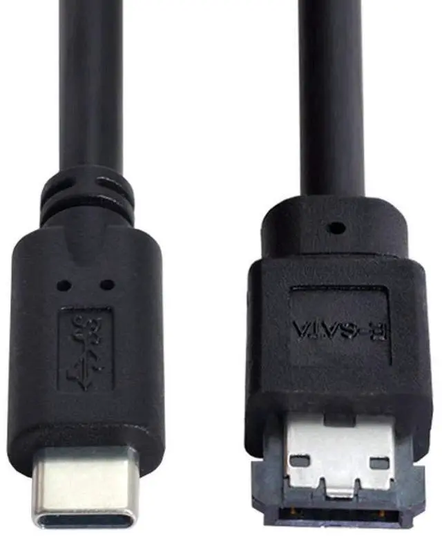 Main image of chenyang USB C to eSATA Cable for HDD/SSD/ODD 3.28FT/1.0M (One Way Transmission The USB Port Must be Connected to The Host)