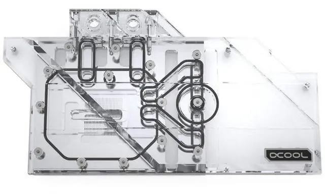 Main image of Alphacool Eisblock Aurora GPX-A GPU Water Block for AMD Radeon RX 5700 XT Asrock Taichi X8 8G OC, Plexi