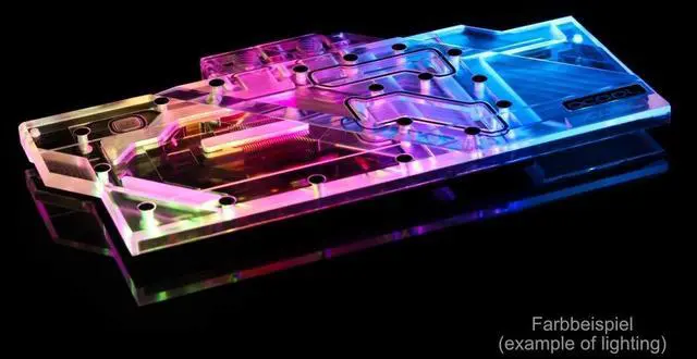 Alt view image 2 of 3 - Alphacool Eisblock Aurora GPX-A GPU Water Block for AMD Radeon RX 5700 XT Asrock Taichi X8 8G OC, Plexi