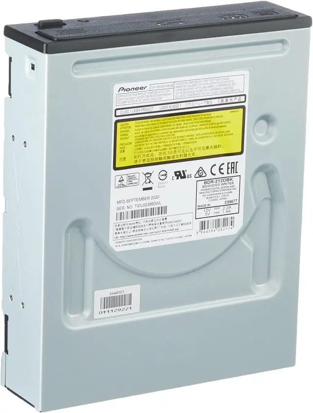 Alt view image 3 of 4 - Pioneer Electronics BDR-212DBK 16x Internal BD/DVD/CD Writer Supports Blu-Ray & M-Disc Format, Drive-RW/DVD-RW Only