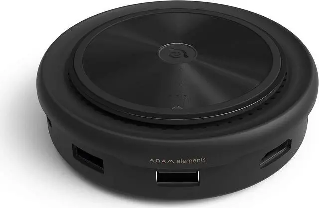 Alt view image 2 of 5 - ADAM elements USB-C Hub with Detachable Wireless Charger, HDMI/VGA, USB-C, PD Type C Fast Charging Port, USB3.1 Type-A - for iPhone, Android, MacBook Pro, iPad Pro