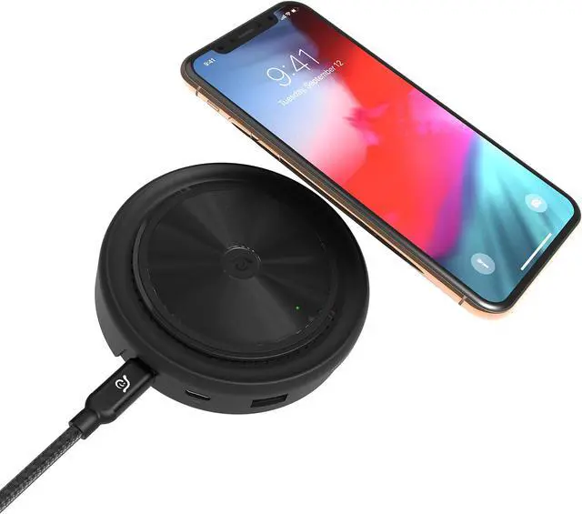 Alt view image 4 of 5 - ADAM elements USB-C Hub with Detachable Wireless Charger, HDMI/VGA, USB-C, PD Type C Fast Charging Port, USB3.1 Type-A - for iPhone, Android, MacBook Pro, iPad Pro