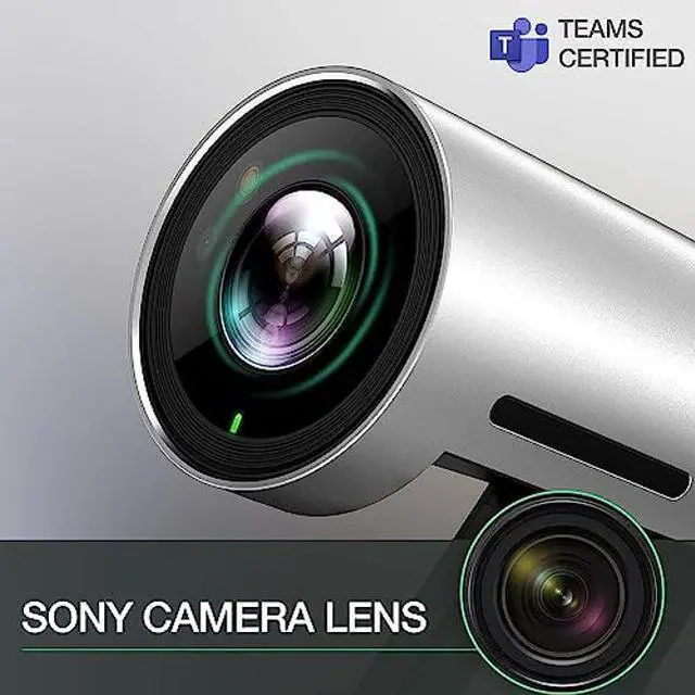 Alt view image 3 of 5 - Yealink HD Camera UVC30 Windows Hello Webcam Microsoft Teams Certified 120deg Wide Angle Zoom Camera with Auto Framing Desktop Webcam with Microphone Ultra HD 4K USB Camera for PC Gaming