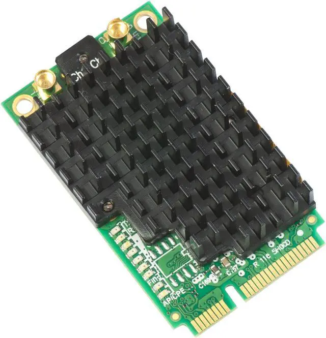Main image of MikroTik R11e-5HacD 802.11ac Mini PCI Express Card 500mW Dual Chain, 2X MMCX