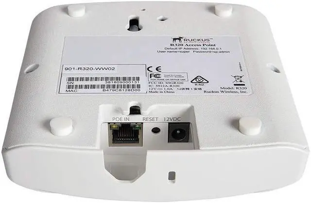 Alt view image 3 of 5 - Ruckus Wireless ZoneFlex R320 Series Access Point (901-R320-US02)