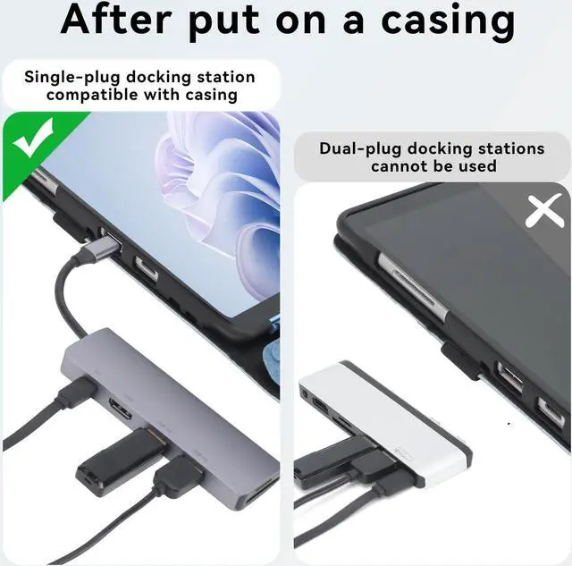 Alt view image 2 of 5 - Omnpak Microsoft Surface Pro 7 Case,Protective Case for 12.3 Inch Surface Pro 7 Plus, Surface Pro 7, Surface Pro 6, Pro 5, Pro 4 Compatible with Type Cover Keyboard(Keyboard not Included)