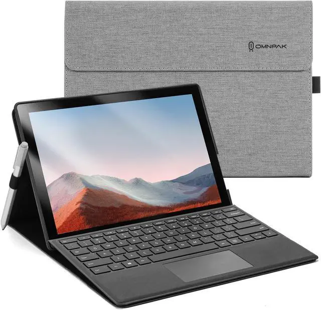 Main image of Omnpak Microsoft Surface Pro 7 Case,Protective Case for 12.3 Inch Surface Pro 7 Plus, Surface Pro 7, Surface Pro 6, Pro 5, Pro 4 Compatible with Type Cover Keyboard(Keyboard not Included)