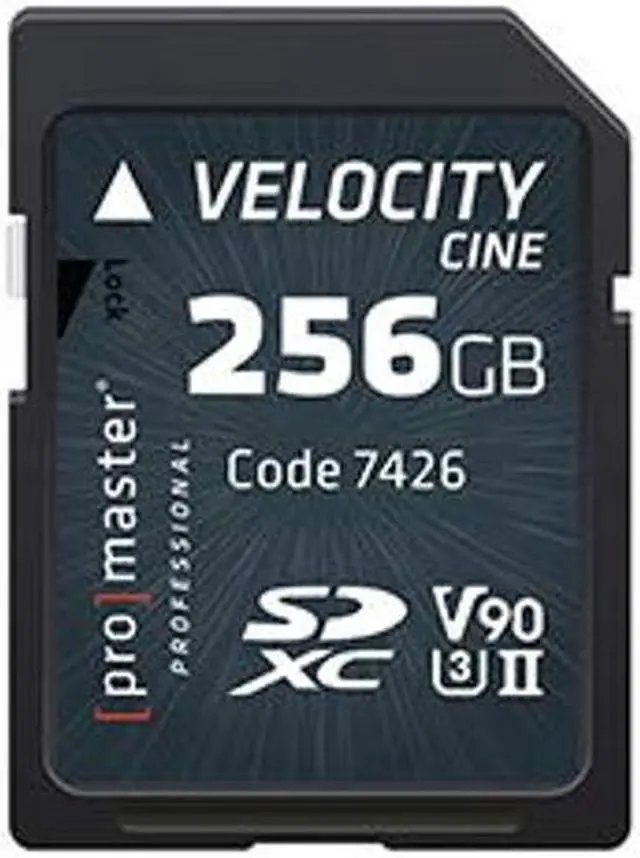 Alt view image 2 of 2 - ProMaster SDXC 256GB Velocity CINE