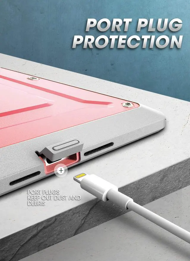 Alt view image 3 of 5 - SUPCASE Unicorn Beetle Pro Series Case for iPad 10.2 (2021/2020/2019), with Built-in Screen Protector Protective Case for iPad 9th Generation/8th Generation/7th Generation (RoseGold)