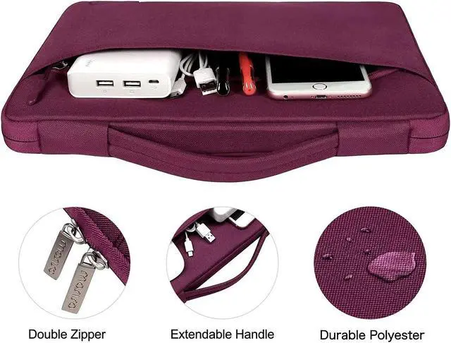 Alt view image 5 of 5 - MOSISO Compatible with MacBook Pro 13 inch Case M2 2025, 2024, 2023-2016 A2338 M1 A2251 A2289 A2159 A1989 A1708 A1706, Plastic Hard Case&Bag&Keyboard Skin&Webcam Cover&Screen Protector, Marsala Red