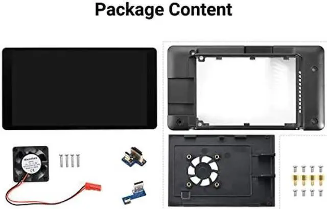 Alt view image 7 of 7 - waveshare 5.5inch Capacitive Touch AMOLED Display Compatoble with Raspberry Pi 4B Comes with Protection Case 1080x1920 Resolution HDMI Toughened Glass Panel