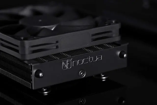 Alt view image 5 of 5 - Noctua NH-L9a-AM4 chromax.Black, Low-Profile CPU Cooler for AMD AM4 (Black)