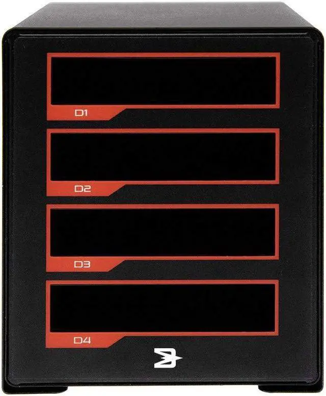 Alt view image 4 of 5 - BLACKJET TX-4DS Thunderbolt 3 Cinema 4-Bay Dock System, Professional Video Post Production, DIT, Workflow, 40Gbps, Editing, Storage, NVMe, SSD, Archive, Thunderbolt 4 and USB 4.0 Supported