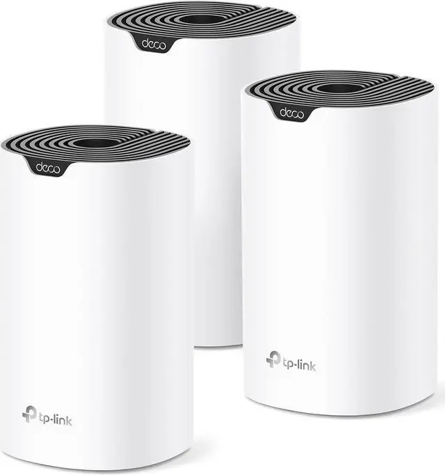 Main image of TP-Link S4 Mesh AC1900 WiFi System - Up to 5,500 Sq.ft. Coverage, Replaces WiFi Router and Extender, Gigabit Ports, Works with Alexa, 3-pack