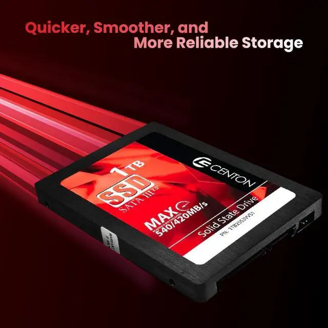 Alt view image 4 of 5 - Ceton Electronics MP Essential 1TB Hard Drive, SSD SATA III, 2.5" Solid State Drive, Internal Hardrives