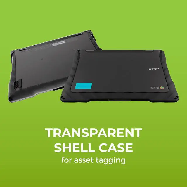 Alt view image 5 of 5 - Gumdrop DropTech Case Fits Acer Chromebook Spin 511/R752TN (2-in-1). Designed for K-12 Students, Teachers and Classrooms-Drop Tested, Rugged, Shockproof Bumpers for Reliable Device Protection  Black